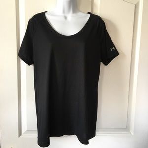 Women’s Under Armour Heat Gear Black Top XL